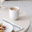 Villeroy & Boch Afina Mug with Handle, Premium Porcelain, Made in Germany, Dishwasher and Microwave Safe, 3.25 x 4in, Stackable, White