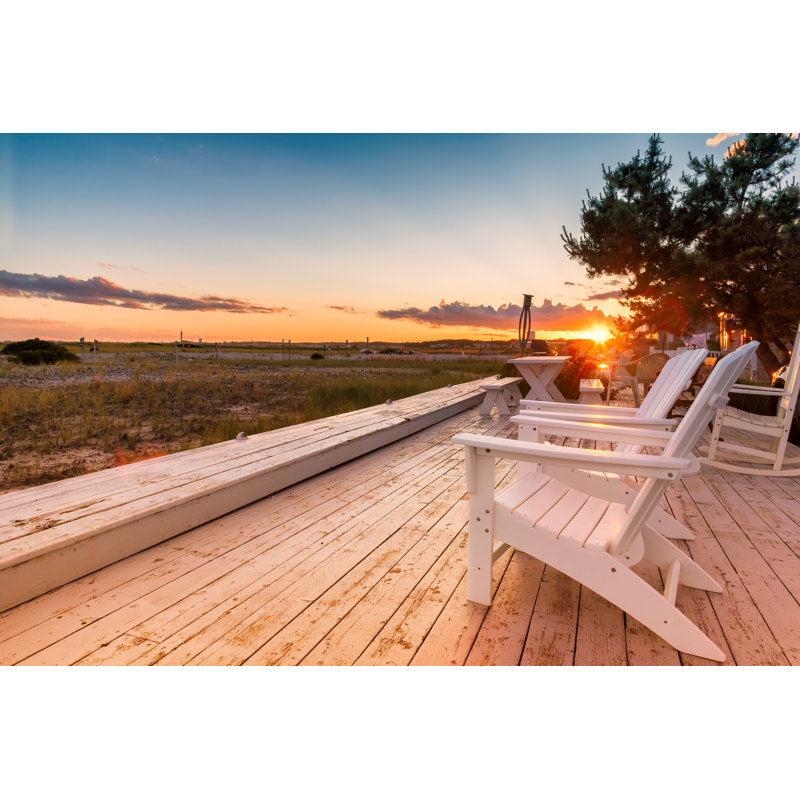 «Beach at Sunset» par Lucky-Photographe - Photographie sur toile tendue, H 32 po x l 48 po