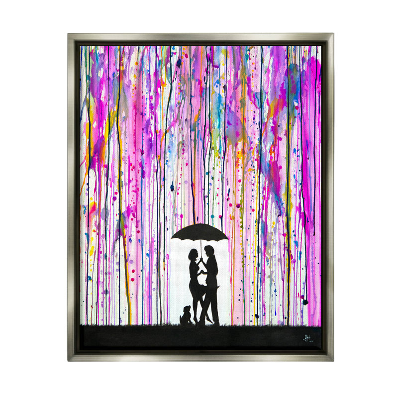 Silhouette de famille audacieuse et audacieuse, giclée par Marc Allante, H 21 po x l 17 po x P 1,7 po