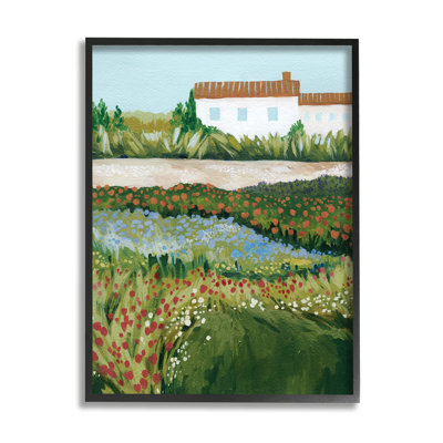 " Country Cottage Meadow Road " by Grace Popp