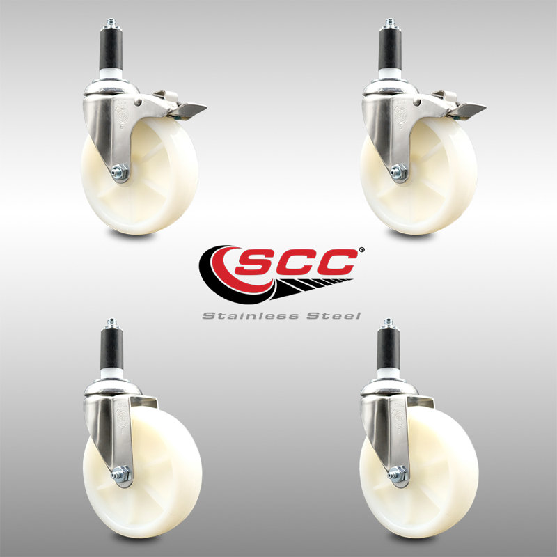 Swivel Stem Caster, 5" H x 5" W
