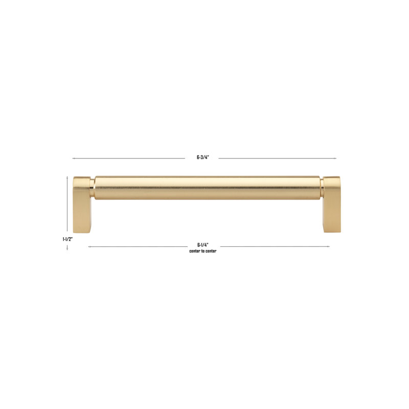 Smooth Bar Pull_10, Champagne Gold, 6-5/16"