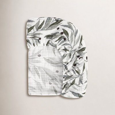 Olive Branches Fitted Crib Sheet