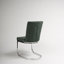Aurelus 48 cm H Tufted Cotton Cantilever Chair in Black-544162945-544162946