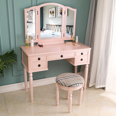 Ensemble coiffeuse et tabouret Bruck