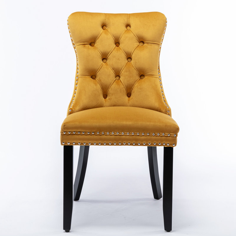 Gigee Dining Chair, Gold, Black