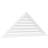 Triangle Surface Mount Functional Brickmould Sill Frame PVC Gable Vent 11/12 Pitch-43316127