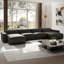 Canapé modulaire en cuir Valencia Analline Valencia-1625908327-1641582863