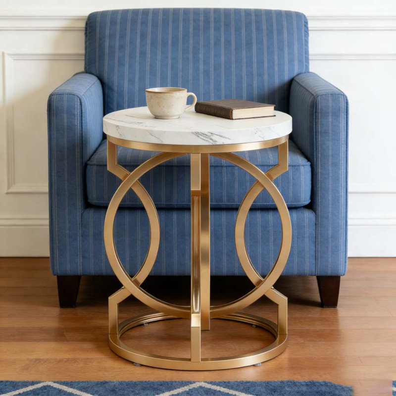 Table de chevet ronde, table de bout