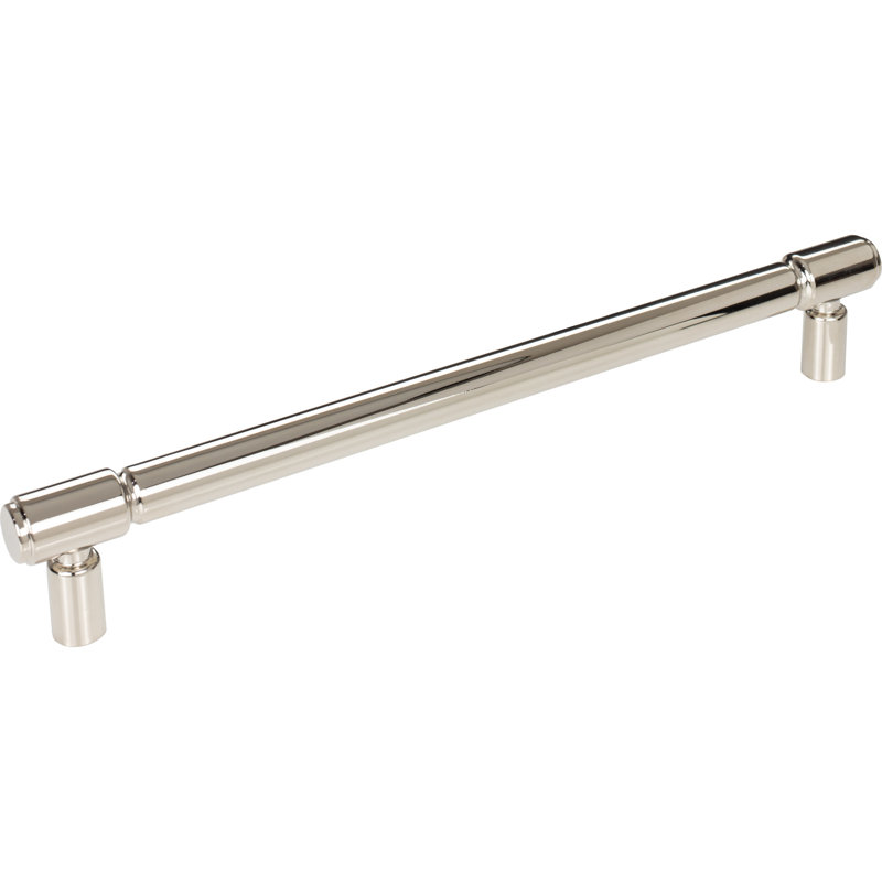 Clarence Appliance Pull, Polished Nickel, 12" Center to Center