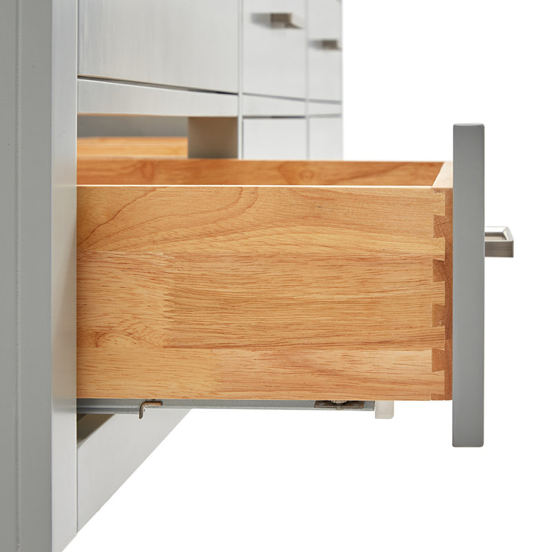 73'' W Double Vanity, Gray, Brushed Nickel