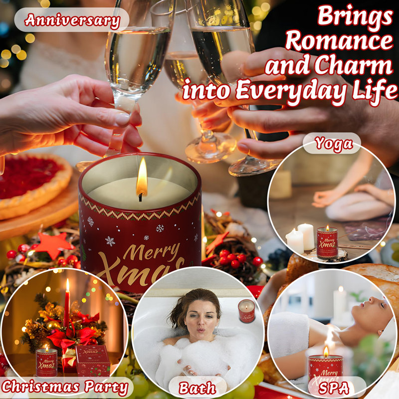 Bougie parfumée de Noël