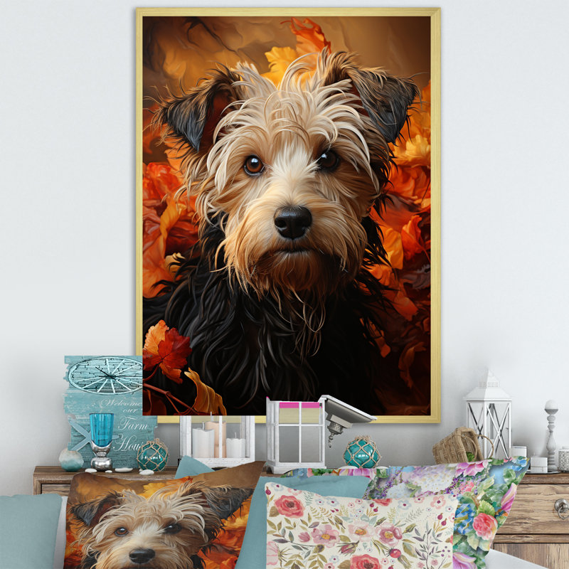 «Puli Poetry Parade I», reproduction sur toile, Cadre doré simple, H 32 po x l 16 po x P 1 po