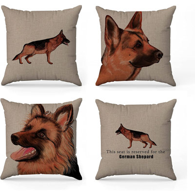 Fayean German Shepard Square Scatter Cushion