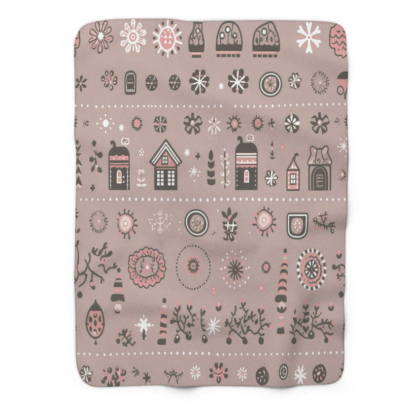 Couverture enneigée 1 pièce Snowfall Specks, L 60 po x L 80 po