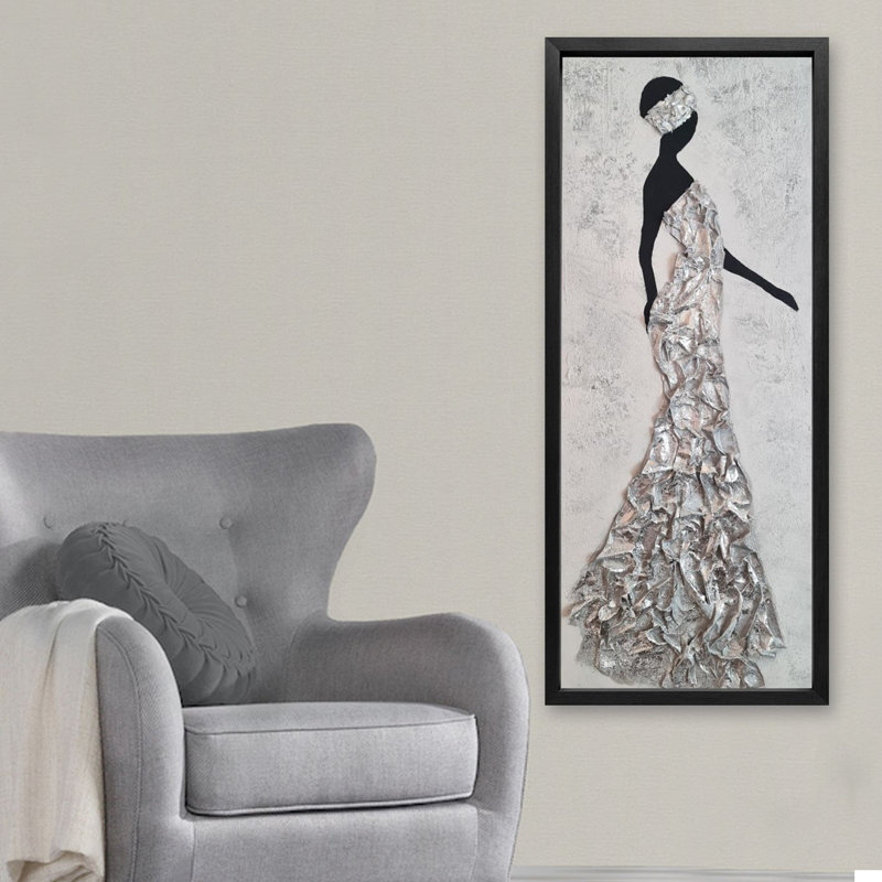 Peinture à l'huile décorative, 12.6" H x 36.22" W x 1" D