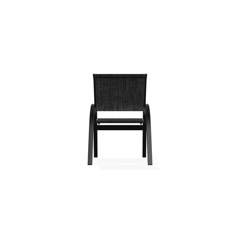 Aruba II Outdoor Dining Chair, Augustine Shadow, Black