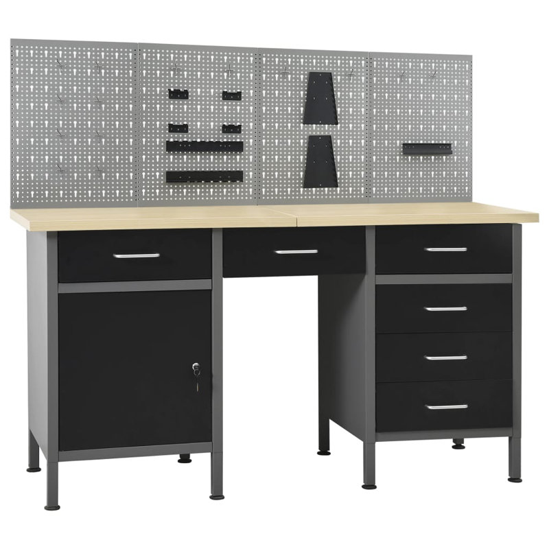 Vanetten 406.4cm W Metal Shelving Unit