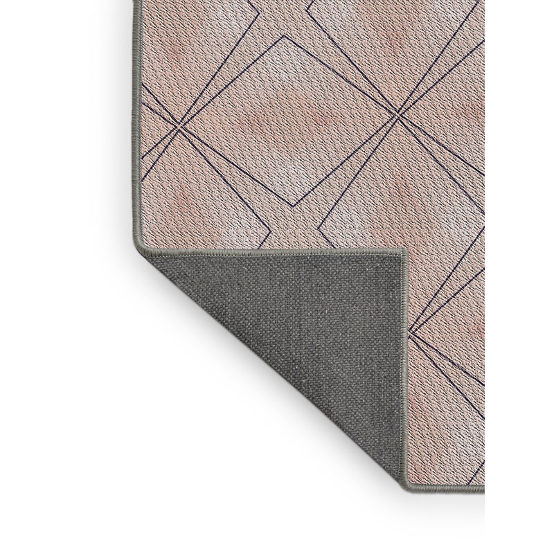 Tapis brun à motif géométrique Kimmel, Rectangle 5 pi x 7 pi