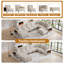 9 pièces Module modulaire de compression avec repose-pieds bibliothèque-265205101