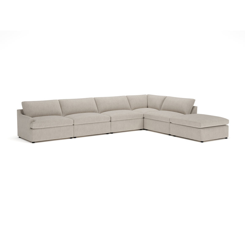 Essex Chaise Sectional, Right Hand Facing, Monique Twine Textured Chenille