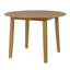 Table de salle à manger extensible ronde pour 2 à 4 personnes, table de salle à manger pliante en bois avec taille réglable, conception peu encombrante pour les petits appartements et les salles à manger-1143289018