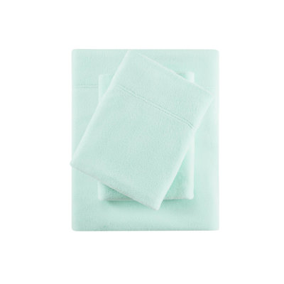 4 Pcs Queen Sheet , 100% Fleece, Cozy And Ultra - Soft, Pilling, Machine Washable, , With Flat Sheet, Fitted 2 Pillowcases For 16" Mattresses