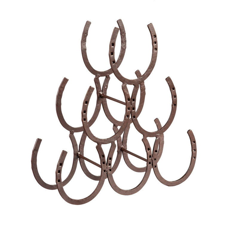 Betzabe 6 Bottle Tabletop Wine Bottle Rack in Bronze
