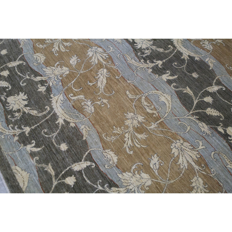 Hand-Knotted High-Quality Brown/Beige/Grey Area Rug