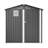 Metal Outdoor Storage Shed 6' X 4' In Black, Ideal For Garden Tools Bicycles Lawn Equipment Storage, , Waterproof, With Lockable Door And Transparent Window, Simple Assembly 4', Black Color, Great