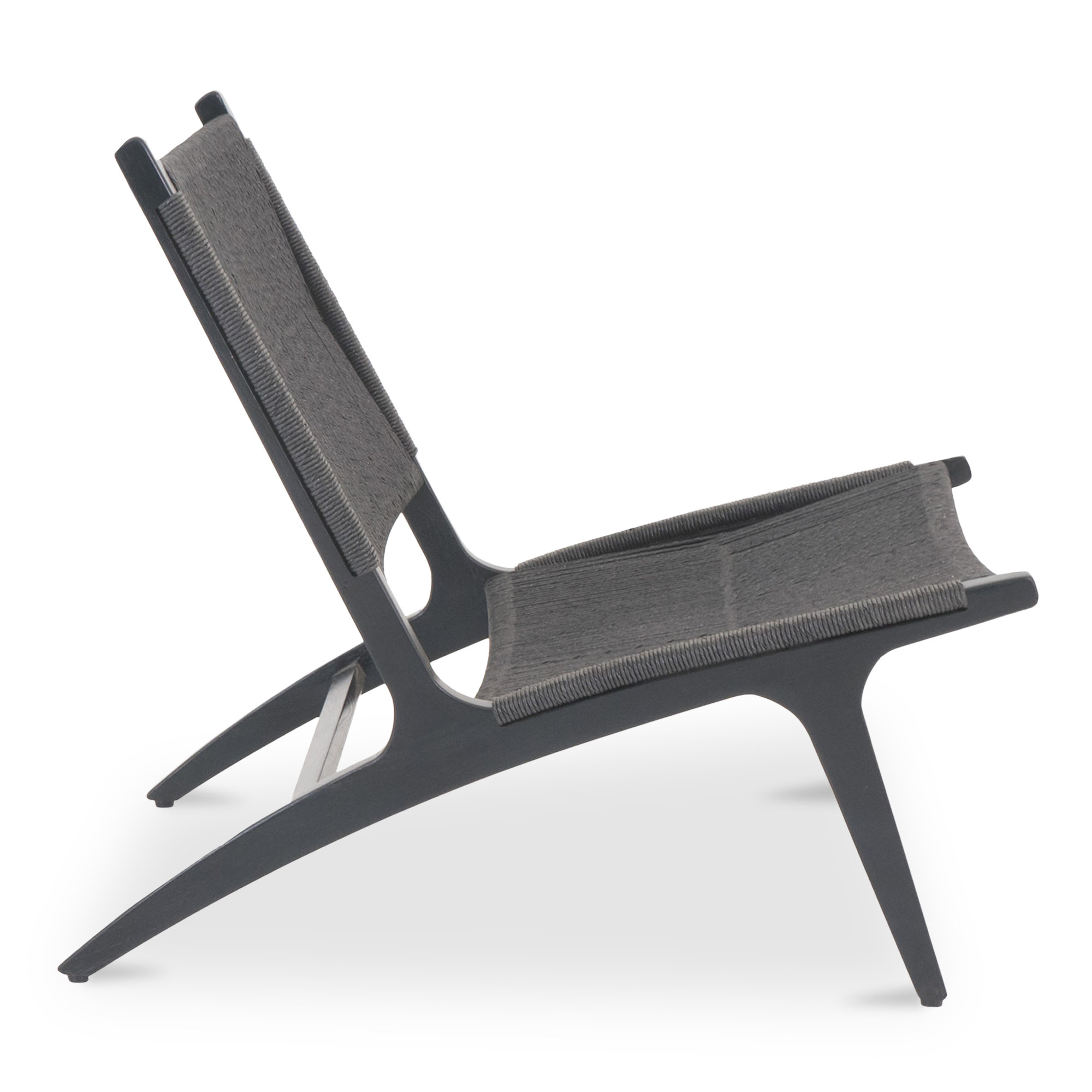 Rockaway Outdoor Lounge Chair, Dark Gray