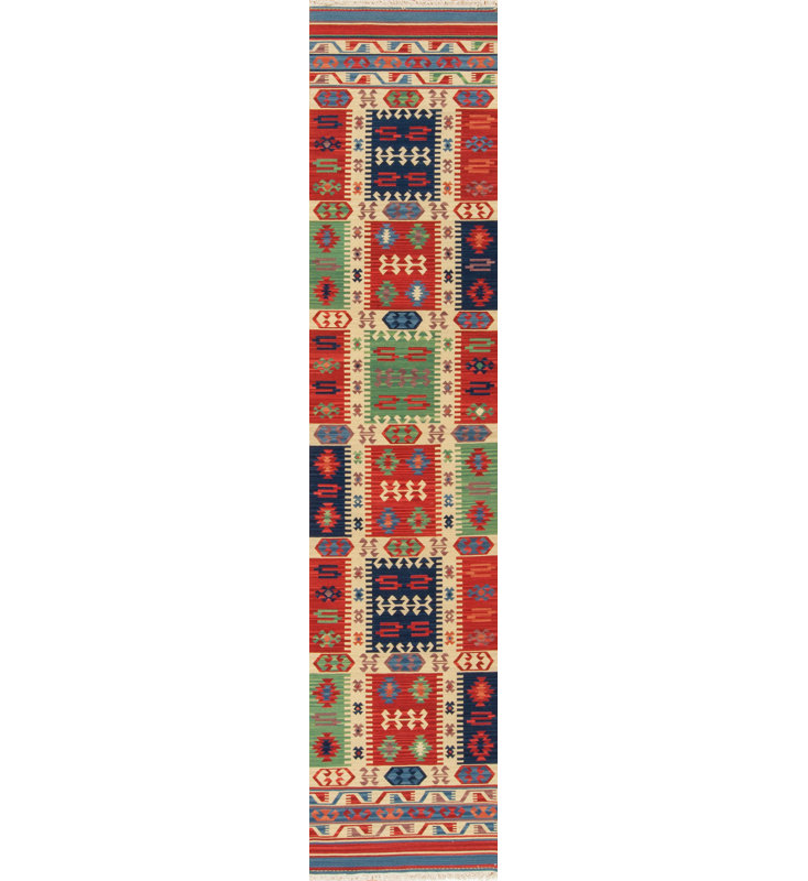 Rio Grande Flatweave Area Rug, Runner 2'6" x 12'