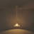 12.5'' Gold Pendant Light with Textured Glass