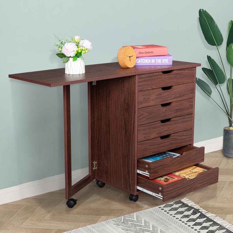 Commode de rangement roulante 7 tiroirs Coryn