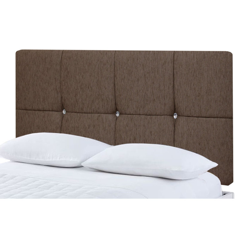 Upholstered Headboard, Small Single (2'6), Brown Chenille