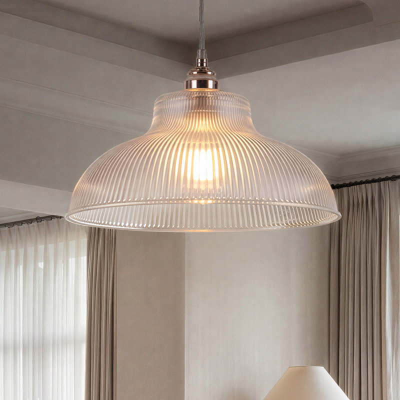 12cm H Glass Dome Lamp Shade ( Spider ) in Clear