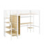 Lit mezzanine simple en métal intégré avec bureau, tablette, placard et escalier de rangement-1514558154