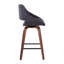 Tabourets de bar et de comptoir à hauteur fixe Arabelle avec repose-pieds carré et revêtement en tissu-104872001-104872002