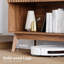 100cm Sideboard Storage Cabinet, 2 Door Wooden Buffet with Ribbed Texture-920011331