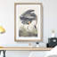 Great Blue Heron by John Audubon - Framed Print-55575436-55575439