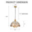 Luminaire suspendu moderne minimaliste européen et américain 15,35 po de diamètre