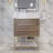 Glasgow 23.5'' Single Bathroom Vanity with Acrylic Top-1232736930