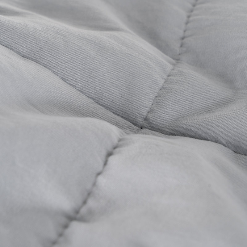 Polyester Solid Colour Bedding, W280 x L230cm, Grey