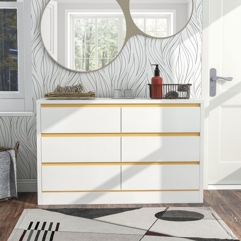 Molteese 47.25 " W 6 - Drawer Dresser