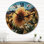 Horloge murale en bois massif Stauton