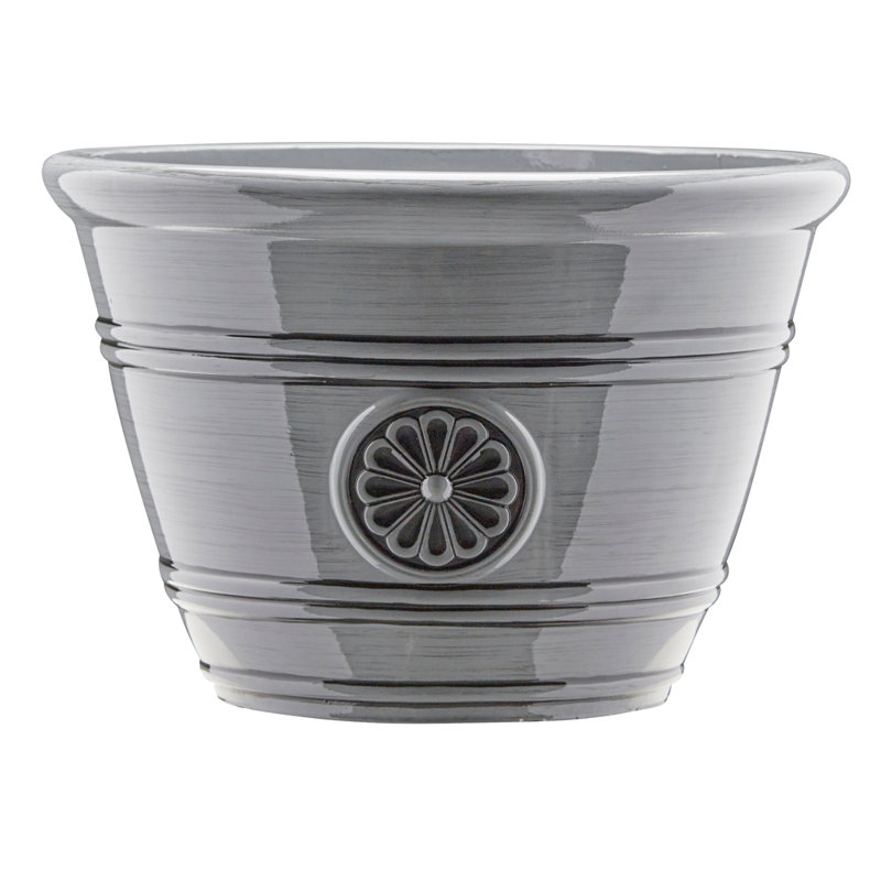 Pot à fleurs 12 "Modesto, Gris
