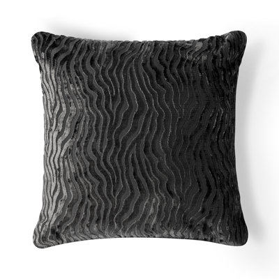 Housse et insert de coussin carré gris anthracite chic