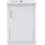 Petit meuble-lavabo de 20 pouces avec lavabo en céramique - 20 * 14,5 * 33,3 pouces, rangement spacieux, 1 porte à fermeture en douceur