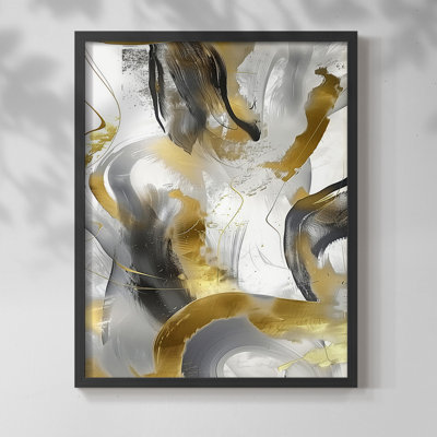 ABSTRACT Series CM XXXVII - Impression encadrée de qualité supérieure - Prêt à être accroché - Aucun clou requis