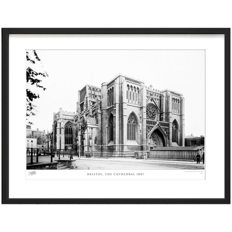 Bristol, The Cathedral 1887 - Single Picture Frame Print, 40cm H X 50cm W x 2cm D